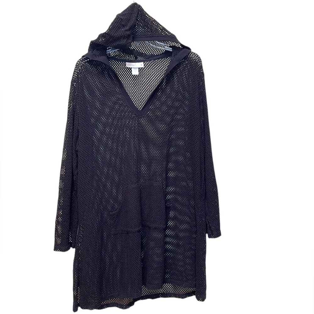Venezia Net Mesh Hoodie Swim Coverup